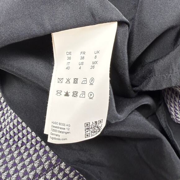 Boss Hugo Boss Women's Dalissa Sheath Dress Size 4 Purple Grey Printed - Picture 11 of 16